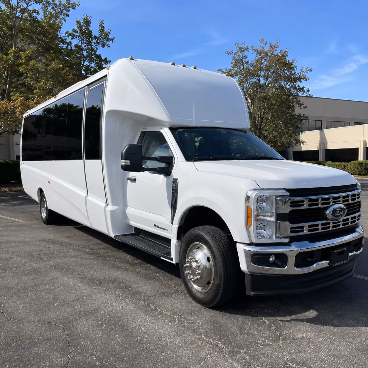 employee shuttle buses for springdale s largest corporate campuses