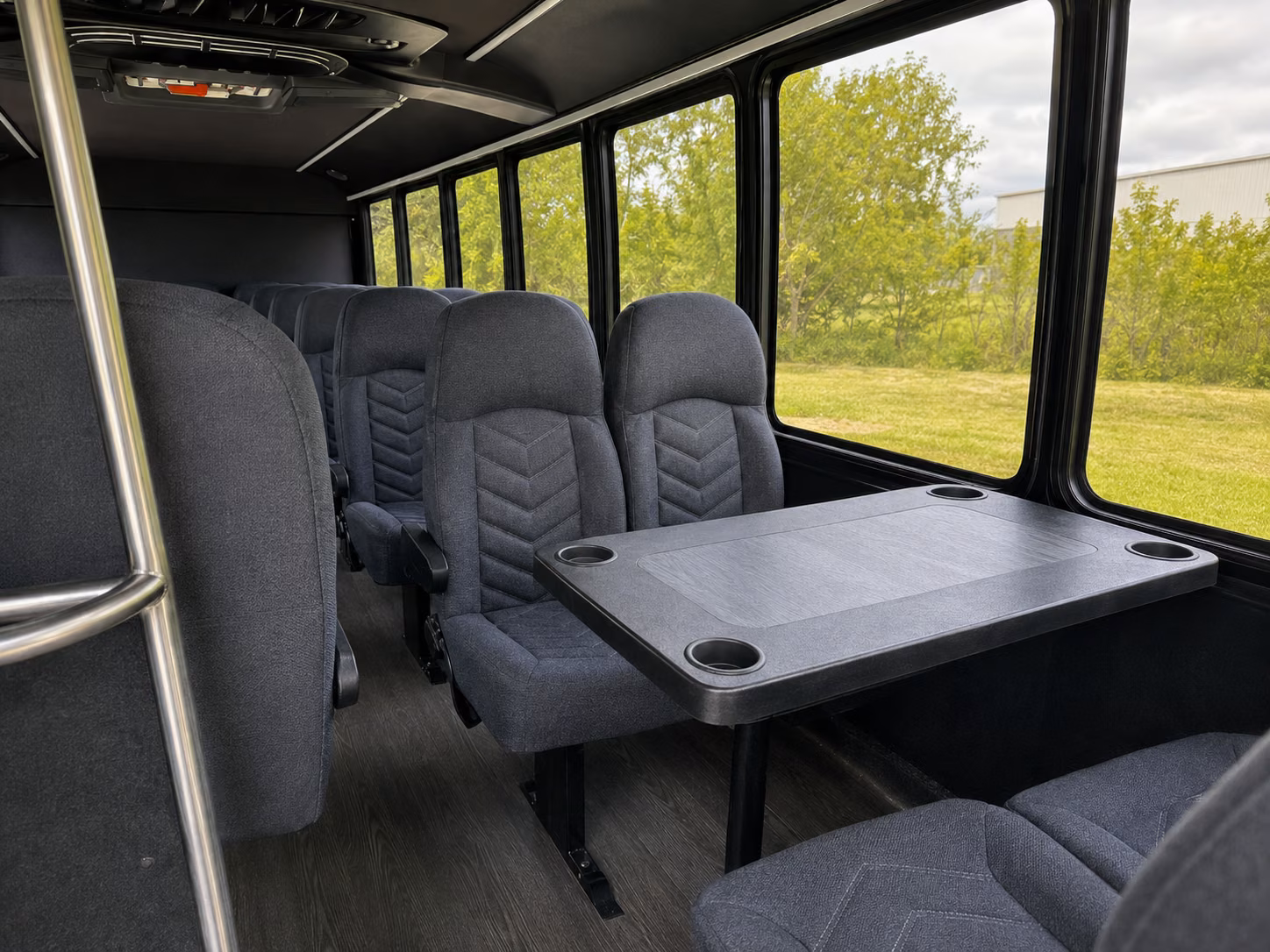 shuttle buses for springdale wedding guests between hotels and venues