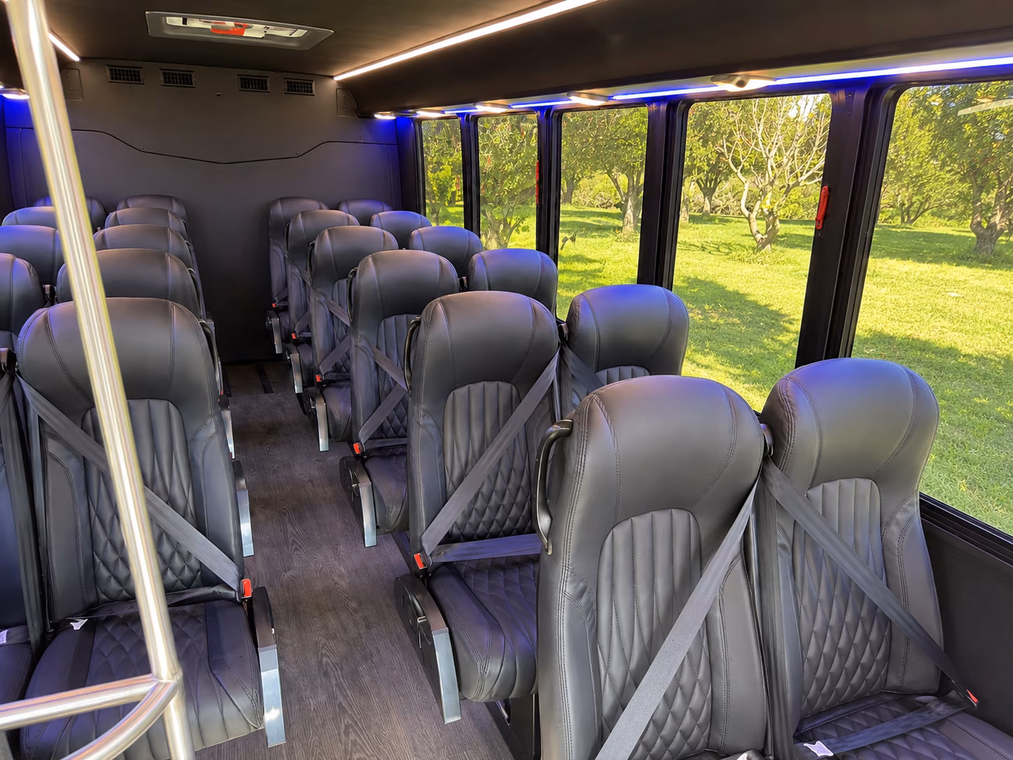 springdale 15 passenger minibus interior