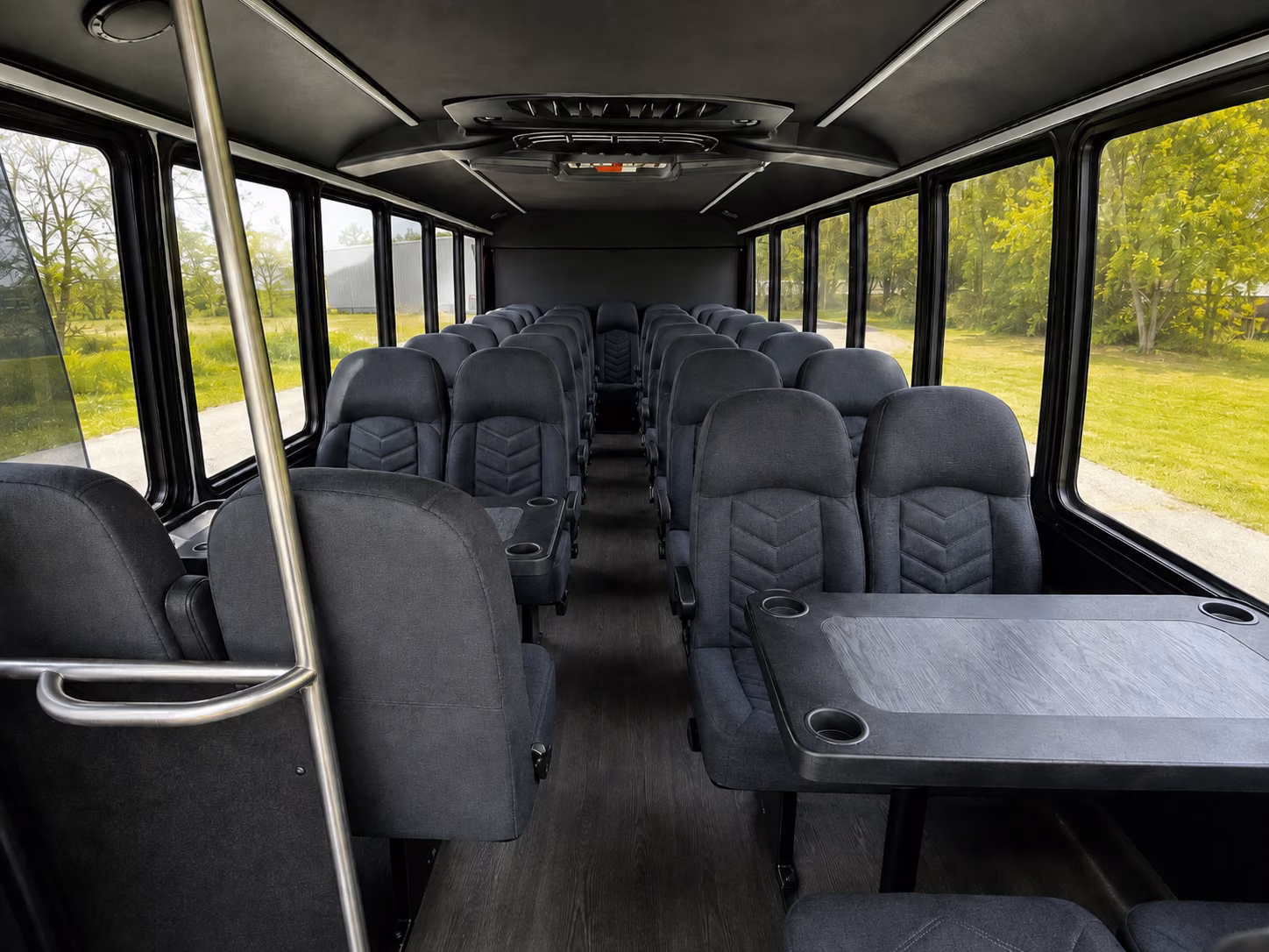 springdale 18 passenger minibus inside