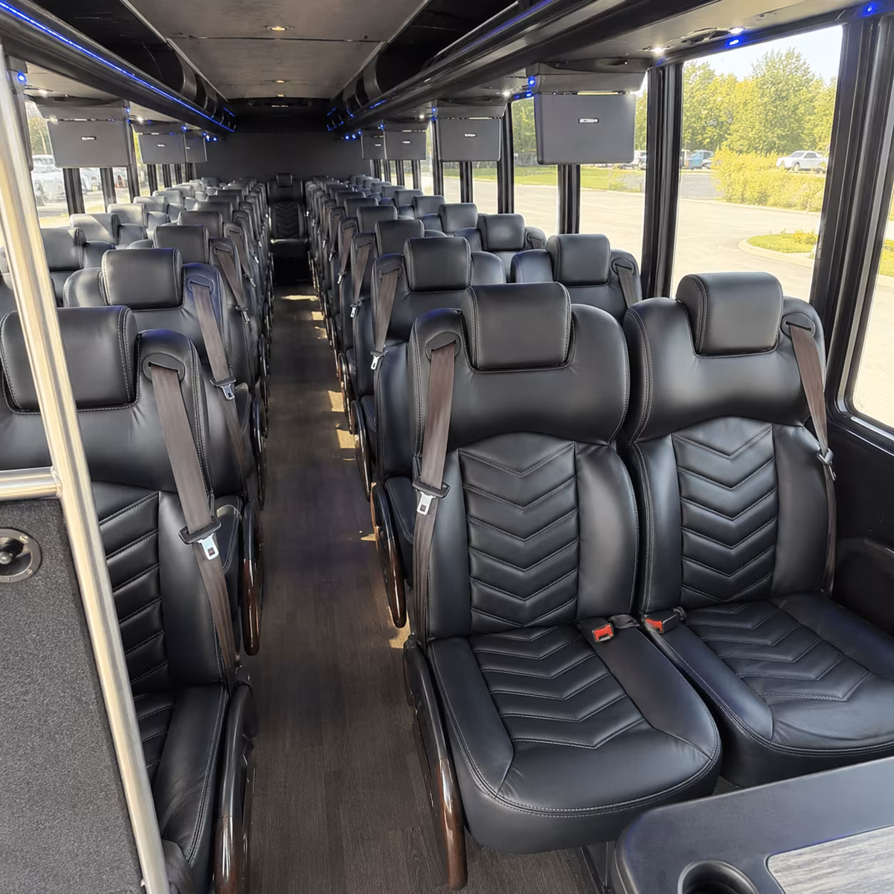 springdale 28 passenger minibus inside