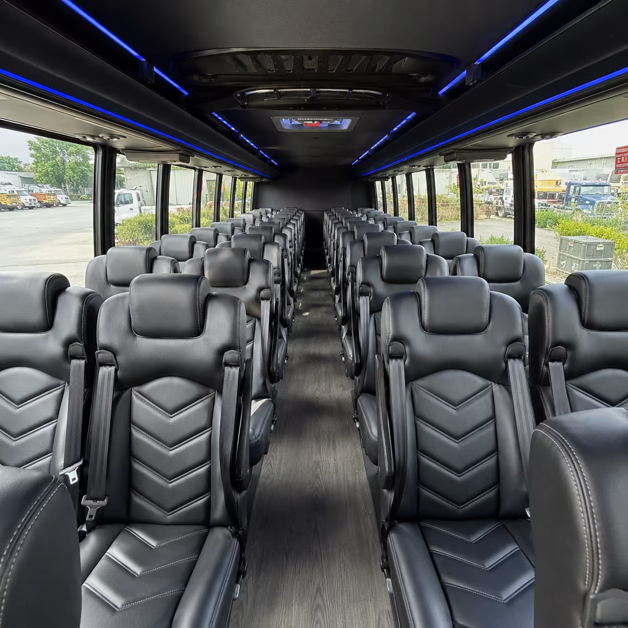 springdale 28 passenger minibus interior