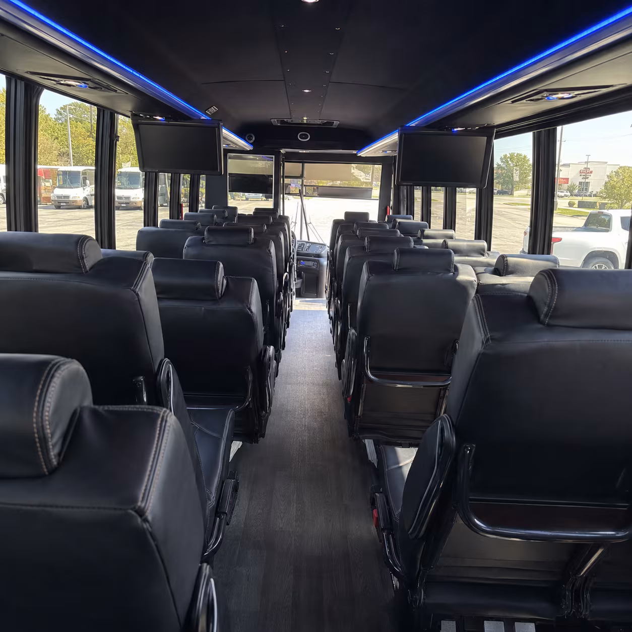 springdale 30 passenger minibus inside