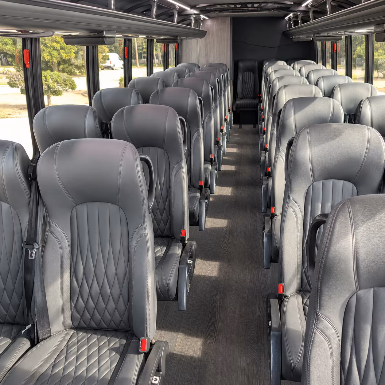 springdale 35 passenger minibus inside