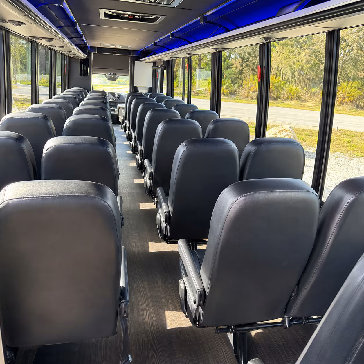 springdale 35 passenger minibus interior