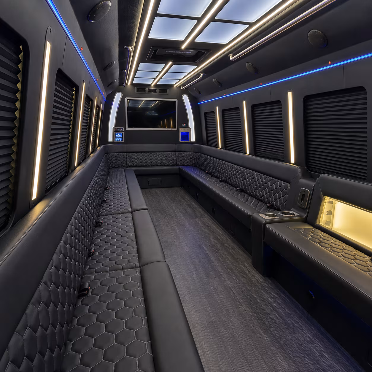 springdale party bus inside