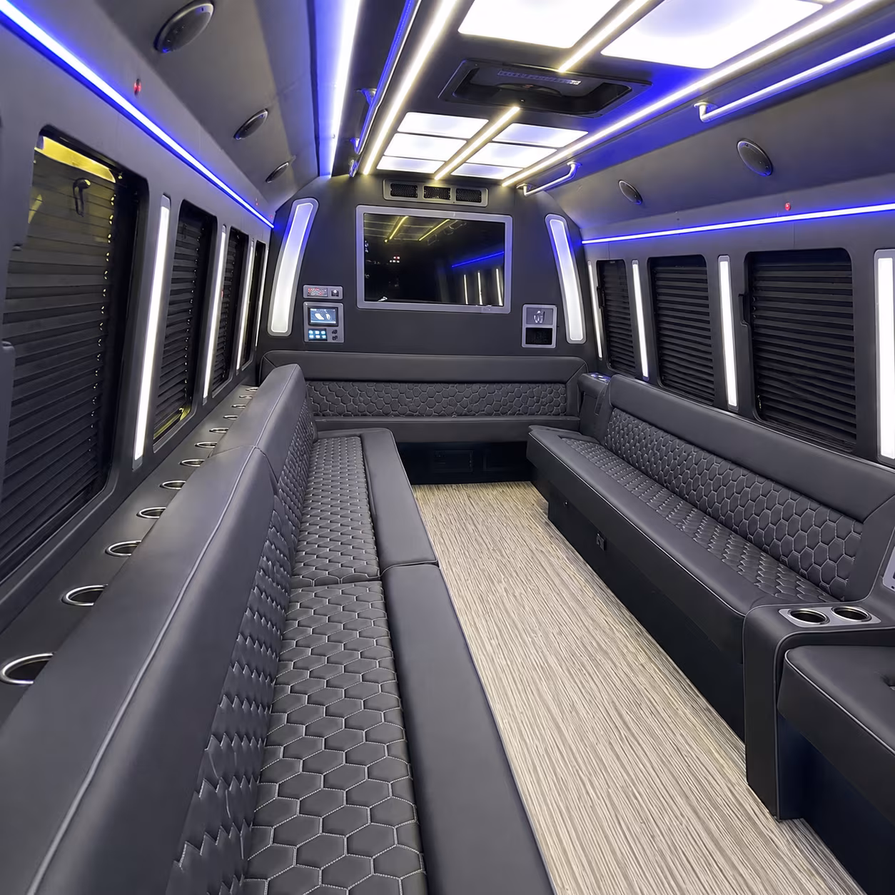 springdale party bus rental interior
