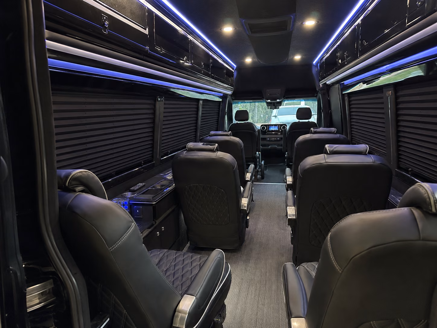 springdale sprinter van with driver inside